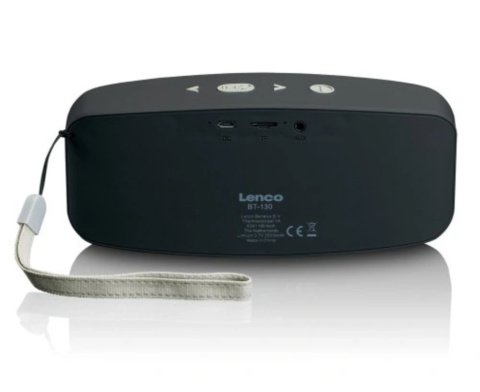 Głośnik stereo Bluetooth z Akumulatorem Moc 6 W Pasek karta SD - szary Głośnik stereo Bluetooth z Akumulatorem Moc 6 W Pasek karta SD - szary