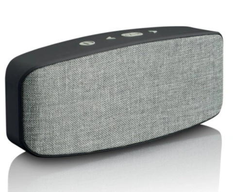 Głośnik stereo Bluetooth z Akumulatorem Moc 6 W Pasek karta SD - szary Głośnik stereo Bluetooth z Akumulatorem Moc 6 W Pasek karta SD - szary