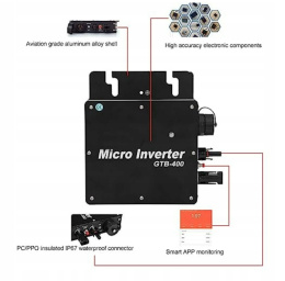 Inwerter sieciowy do instalacji fotowoltaicznych IP65 GTB-400W