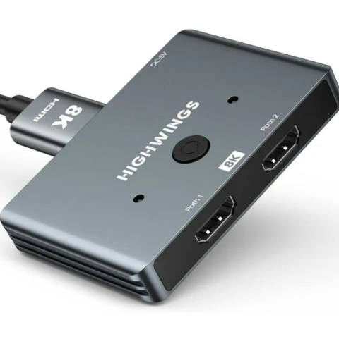 Przełącznik hub HDMI 2.1 Rozgałęźnik HDMI 8K, Highwings