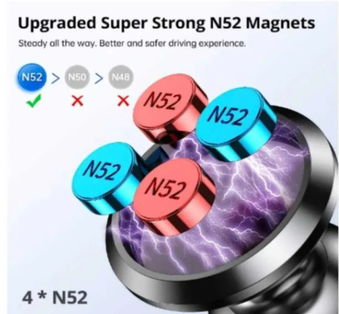SYNCWIRE Magnetyczny uchwyt samochodowy na telefon czarny SYNCWIRE Magnetyczny uchwyt samochodowy na telefon czarny