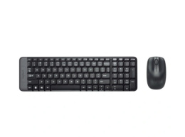 LOGITECH MK220 Zestaw klawiatura i mysz czarny IT K1155