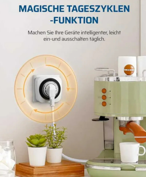 Mechaniczne gniazdo timera, timer analogowy z 96 segmentami 2 sztuki Mechaniczne gniazdo timera, timer analogowy z 96 segmentami 2 sztuki