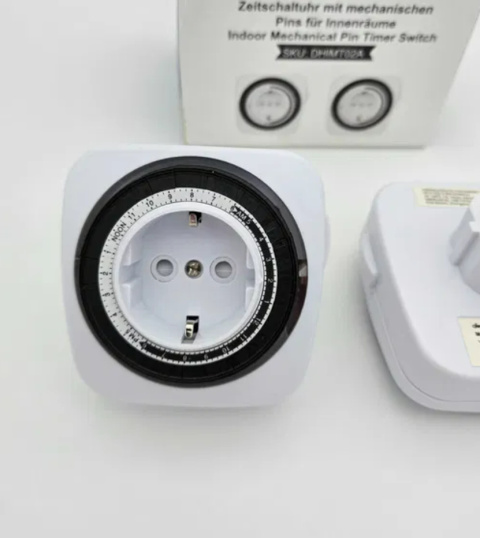 Mechaniczne gniazdo timera, timer analogowy z 96 segmentami 2 sztuki Mechaniczne gniazdo timera, timer analogowy z 96 segmentami 2 sztuki