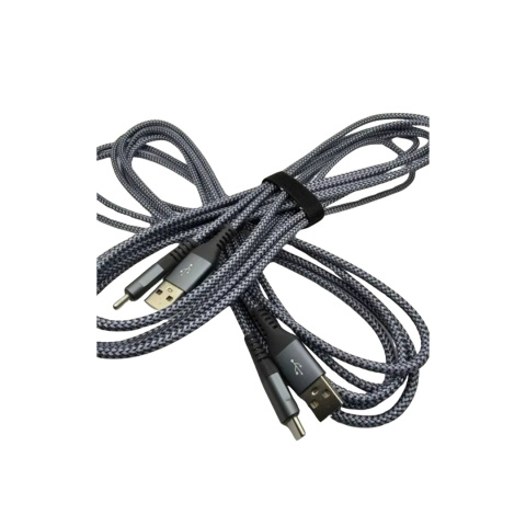 2x 3 metrowy kabel typ C do USB 3.0 Nylon & Braided szary