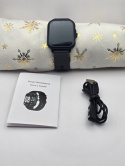 SmartWatch FITNESS czarny tętno muzyka pogoda telefon