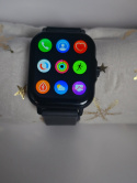 SmartWatch FITNESS czarny tętno muzyka pogoda telefon