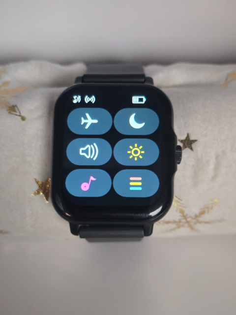 SmartWatch FITNESS czarny tętno muzyka pogoda telefon SmartWatch FITNESS czarny tętno muzyka pogoda telefon