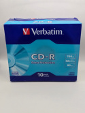 Verbatim VB-CRD19SC Czyste płyty CD CD-R 700 MB 10 szt.52x 80 min