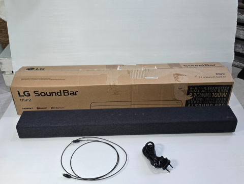 LG DSP2 2.1 Soundbar 100W zintegrowany HDMI, Bluetooth, ciemnoszary LG DSP2 2.1 Soundbar 100W zintegrowany HDMI, Bluetooth, ciemnoszary