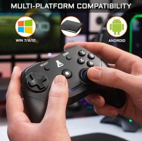 Pad Bezprzewodowy The G-Lab do gier PC i PS3 z wbudowanymi wibracjami Pad Bezprzewodowy The G-Lab do gier PC i PS3 z wbudowanymi wibracjami