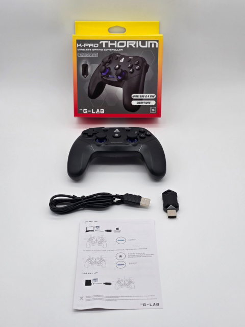 Pad Bezprzewodowy The G-Lab do gier PC i PS3 z wbudowanymi wibracjami Pad Bezprzewodowy The G-Lab do gier PC i PS3 z wbudowanymi wibracjami