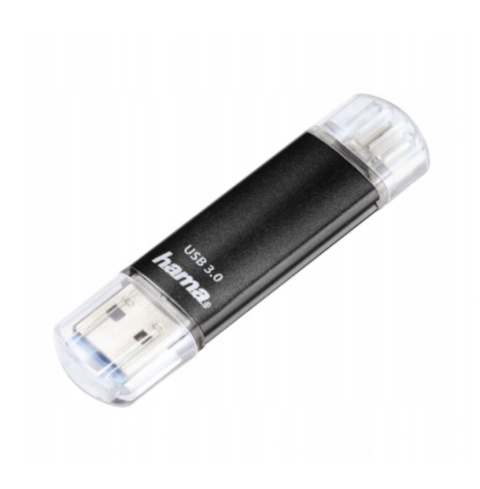 Pendrive Hama Laeta Twin 128 GB USB 3.0 czarny 58C433