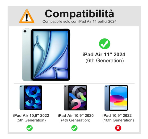 SENGBIRCH Etui z klawiaturą do iPad Air 11" włoskie Bluetooth SENGBIRCH Etui z klawiaturą do iPad Air 11" włoskie Bluetooth