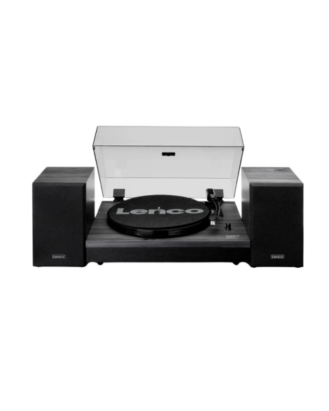 GRAMOFON Z dwoma drewnianymi głośnikami Lenco LS-300 BK Bluetooth GRAMOFON Z dwoma drewnianymi głośnikami Lenco LS-300 BK Bluetooth