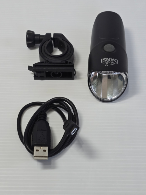 DANSI Przednia lampa rowerowa LED, 60/30/15 luksów