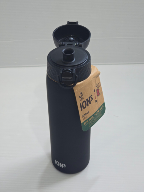 ION8 bidon butelka na wodę EKO bez BPA 500 ml. czarny One Touch ION8 bidon butelka na wodę EKO bez BPA 500 ml. czarny One Touch