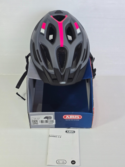 Kask rowerowy ABUS Stadthelm Aduro 2.0 Rozmiar L uniwer. 58-62cm szary Kask rowerowy ABUS Stadthelm Aduro 2.0 Rozmiar L uniwer. 58-62cm szary