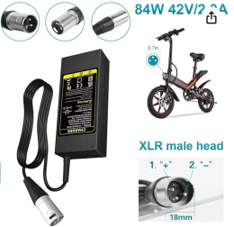 Labtec Ładowarka do akmalotorów, rowerów elektrycznych 42V 36V 2A