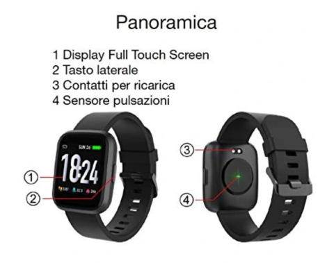 Smartwach sportowy Tesmed Fit 2.0 tętno faza snu IP68 bateria 6 dni Smartwach sportowy Tesmed Fit 2.0 tętno faza snu IP68 bateria 6 dni