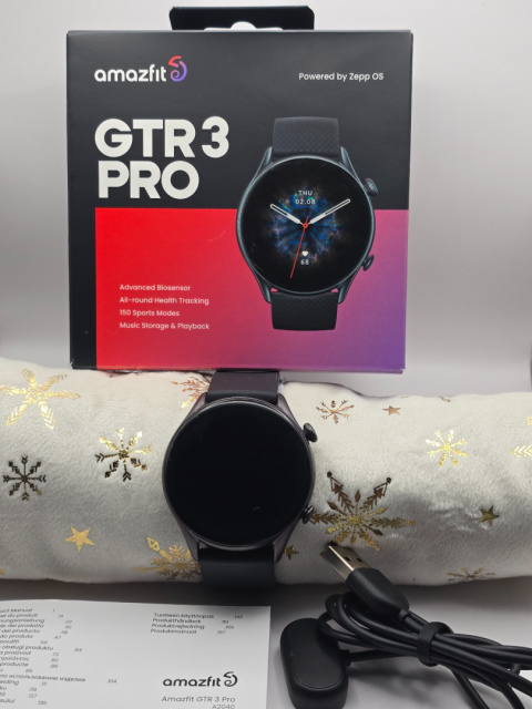 Smartwatch Amazfit 3 Pro czarny Infinite Black 1.65 cala Smartwatch Amazfit 3 Pro czarny Infinite Black 1.65 cala
