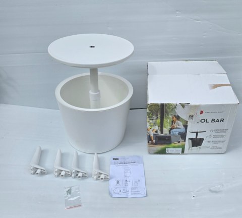 Stolik kawowy chłodziarka zewnętrzny izolowany 49,5cm H57cm Biały Stolik kawowy chłodziarka zewnętrzny izolowany 49,5cm H57cm Biały