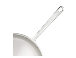 Amazon Basics Trójwarstwowa patelnia ze stali nierdzewnej 30cm srebrna