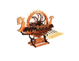 Drewniany Statek Wikingów 3D Podświetlenie LED Kreatywna dla Dorosłych