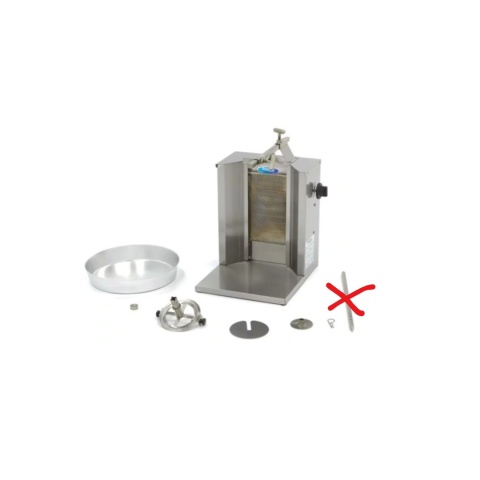 Kebab Grill Gazowy Gyros 1 Palnik Manualny do 10 kg Mięsa MAXIMA Kebab Grill Gazowy Gyros 1 Palnik Manualny do 10 kg Mięsa MAXIMA