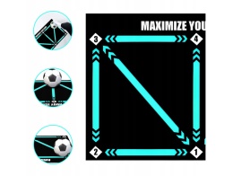 MATA DO TRENINGU piłkarskiego antypoślizgowa do domu wymiary 60X90 cm