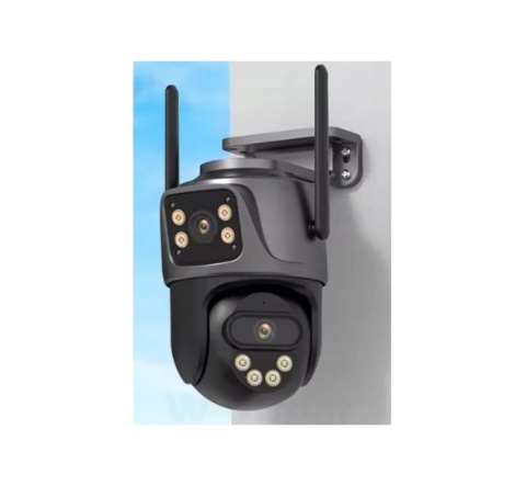 Podwójna kamera WIFI 4K 8MPX PTZ ICSee ZEWNĘTRZNA 360 ALARM Monitoring