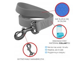 Smycz dla psa wodoodporna czerwona L/XXL 183cm 2,5 cm. szeroka WAUDOG